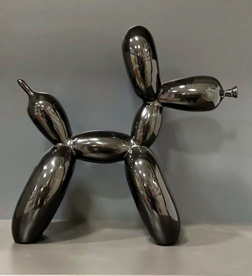 Jeff Koons - Balloon Dog L Resin (Graphite black)