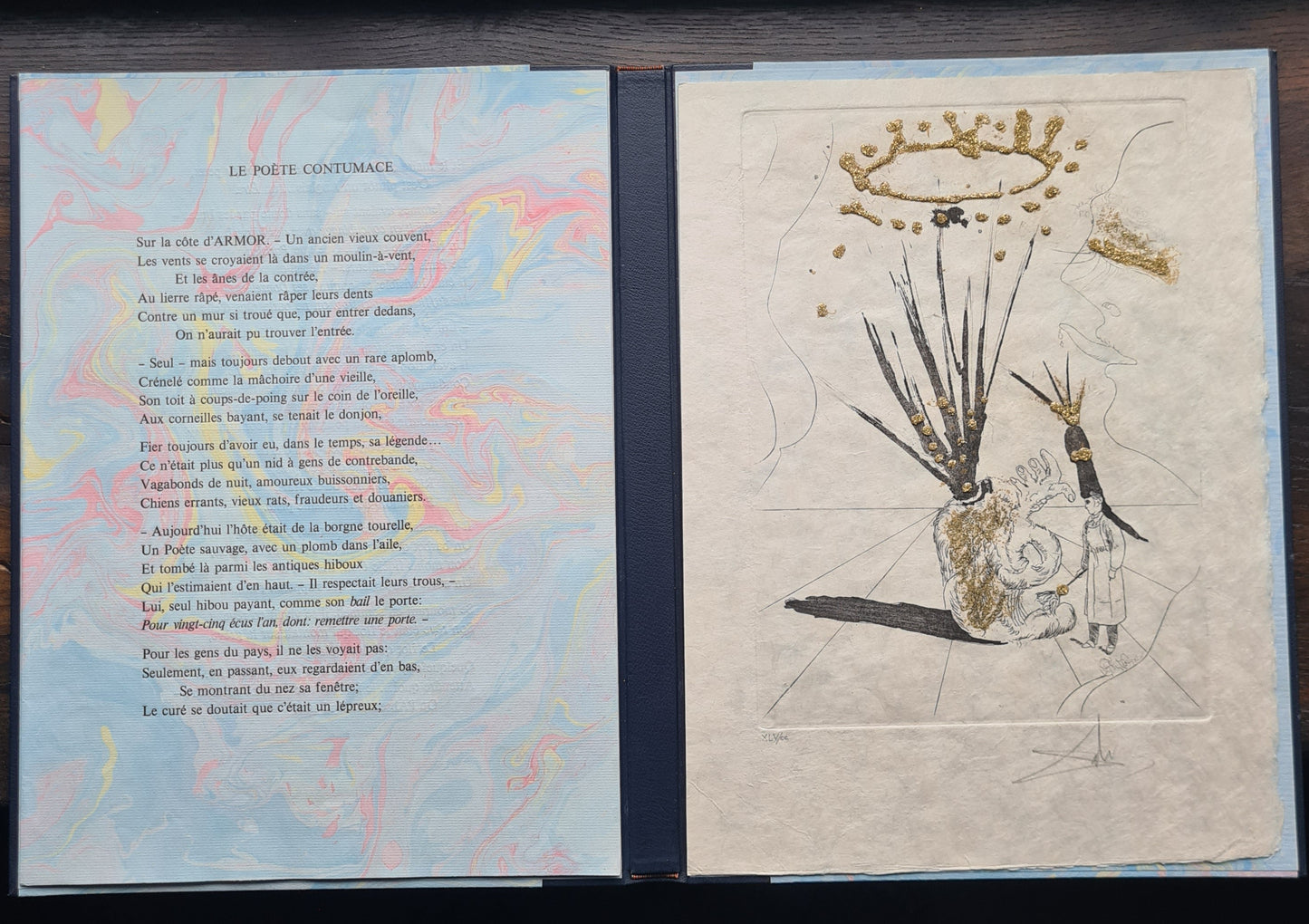 Salvador Dali - Les Amours Jaunes (Luxury portfolio of 10 erotic etchings)