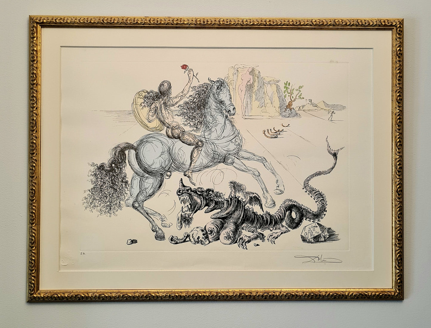 Salvador Dali - Saint Georges et le Dragon (Saint George & Dragon) 1975