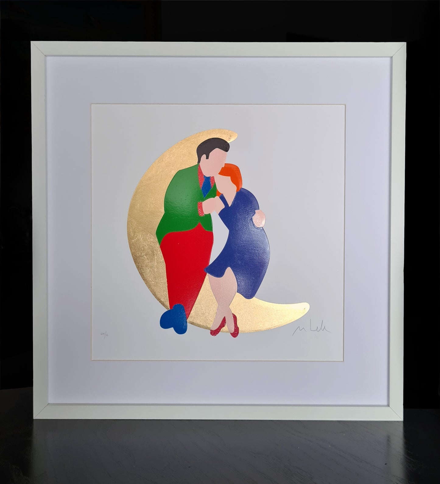 Marco Lodola - Honey Moon (framed)
