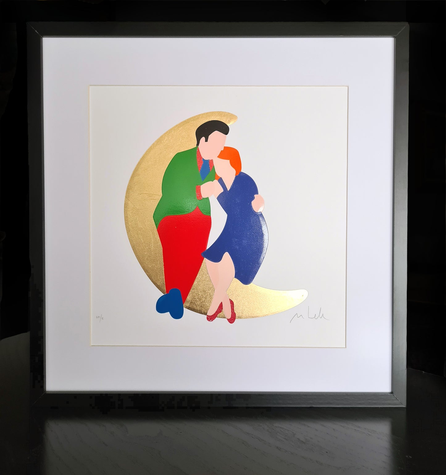Marco Lodola - Honey Moon (framed)