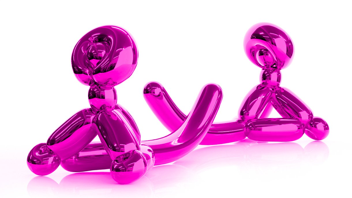 Jeff Koons - Balloon Monkey L (Pink)
