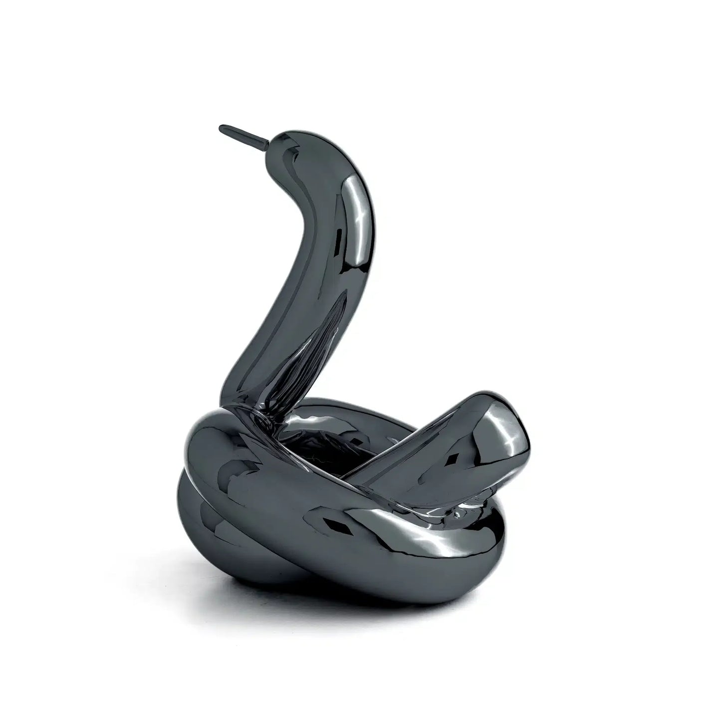 Jeff Koons - Balloon Swan L Resin (Graphite black)