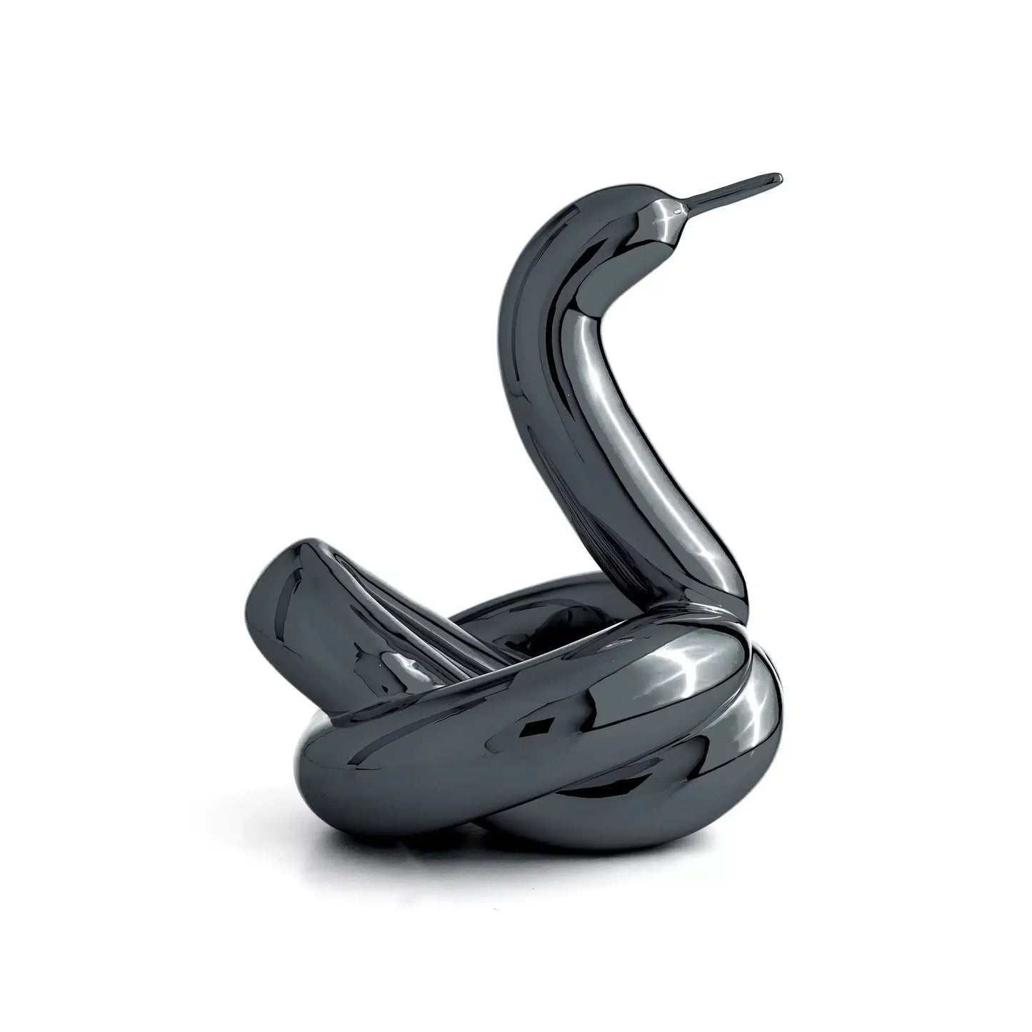 Jeff Koons - Balloon Swan L Resin (Graphite black)
