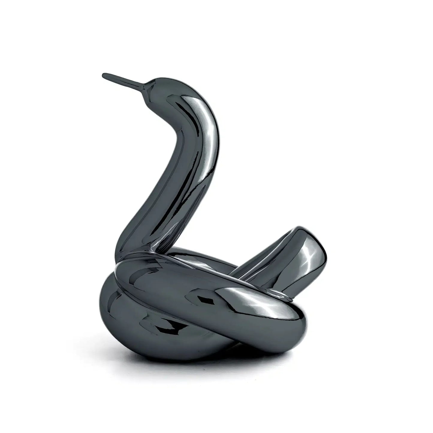 Jeff Koons - Balloon Swan L Resin (Graphite black)