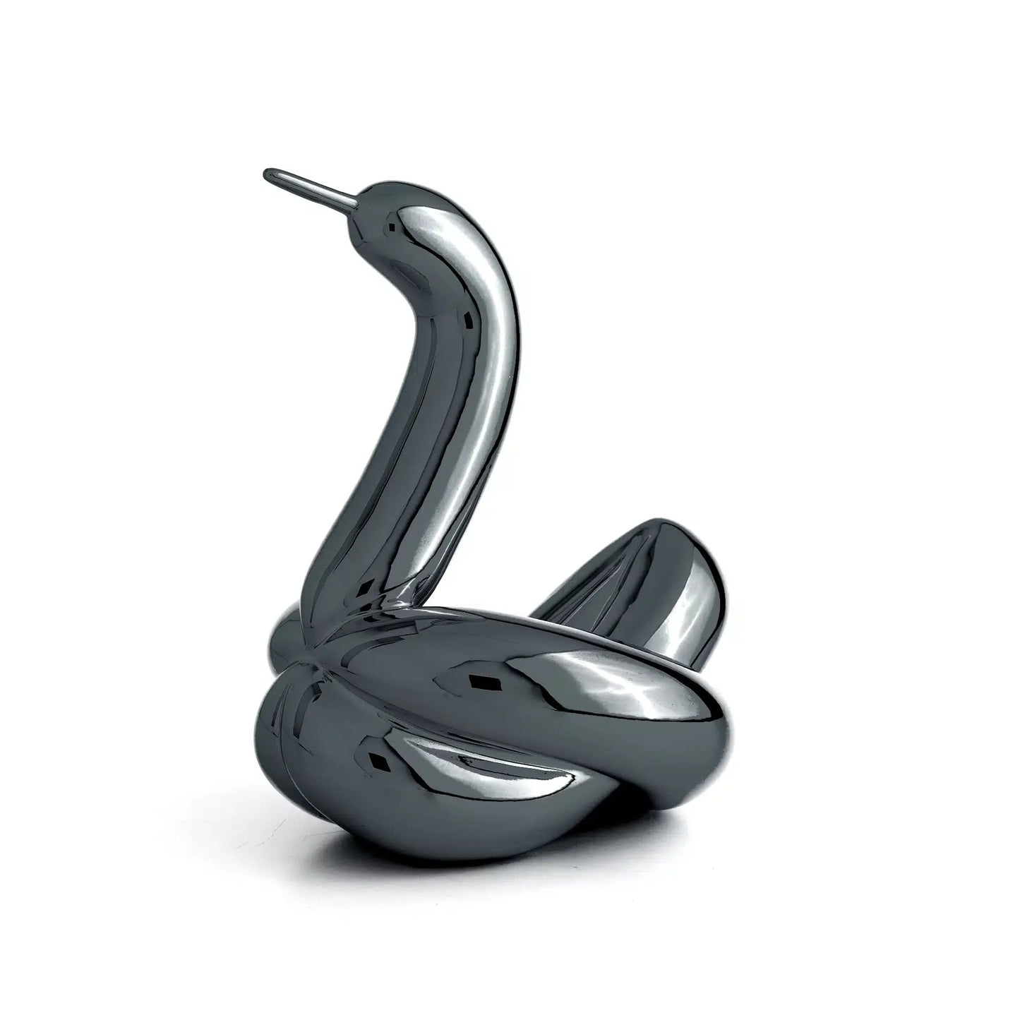 Jeff Koons - Balloon Swan L Resin (Graphite black)