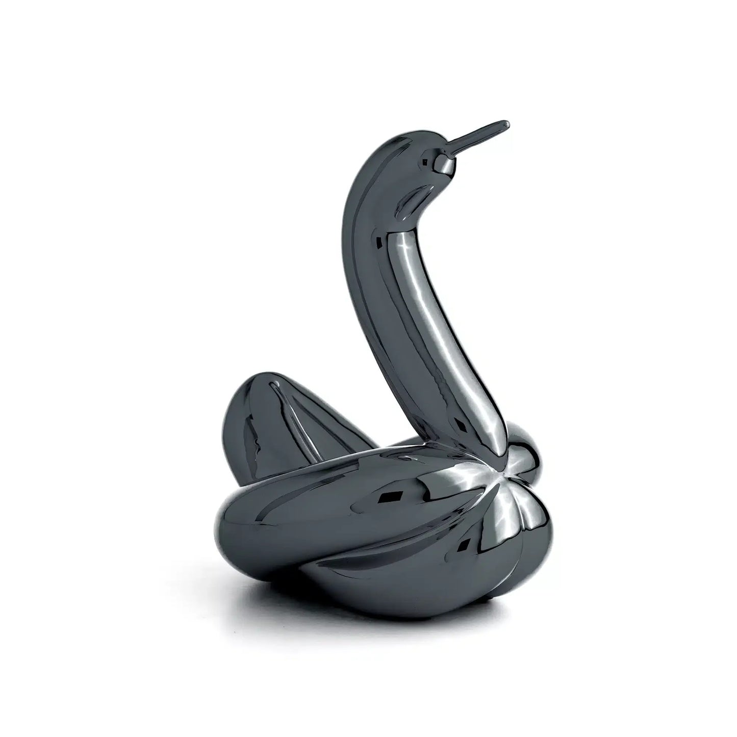 Jeff Koons - Balloon Swan L Resin (Graphite black)