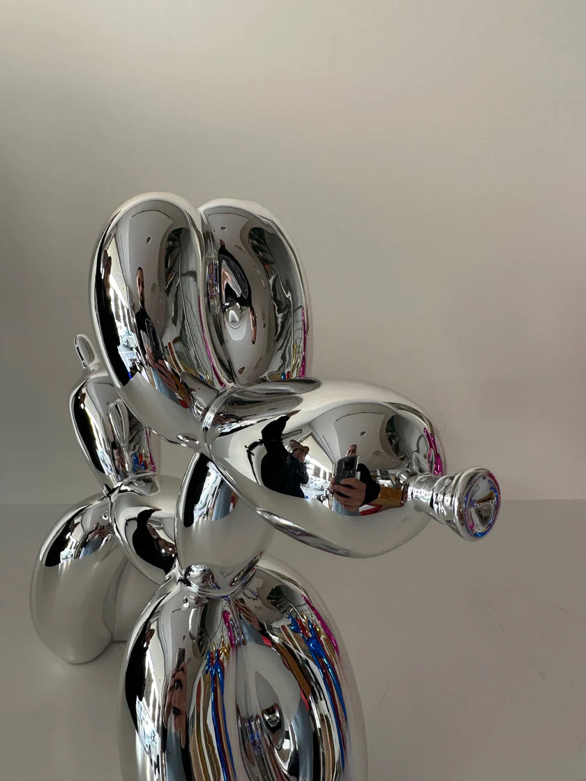 Jeff Koons - Balloon Dog L Resin (Silver)