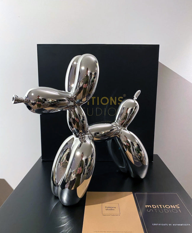 Jeff Koons - Balloon Dog L Resin (Silver)