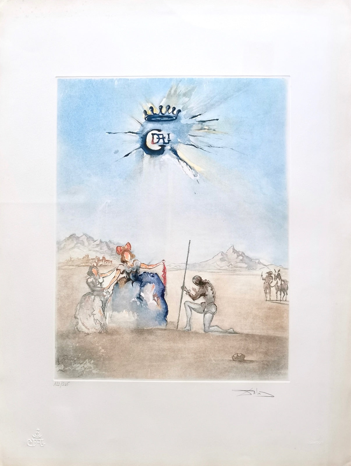 Salvador Dali - Hommage a Dulcinee (Homage to Dulcinea)