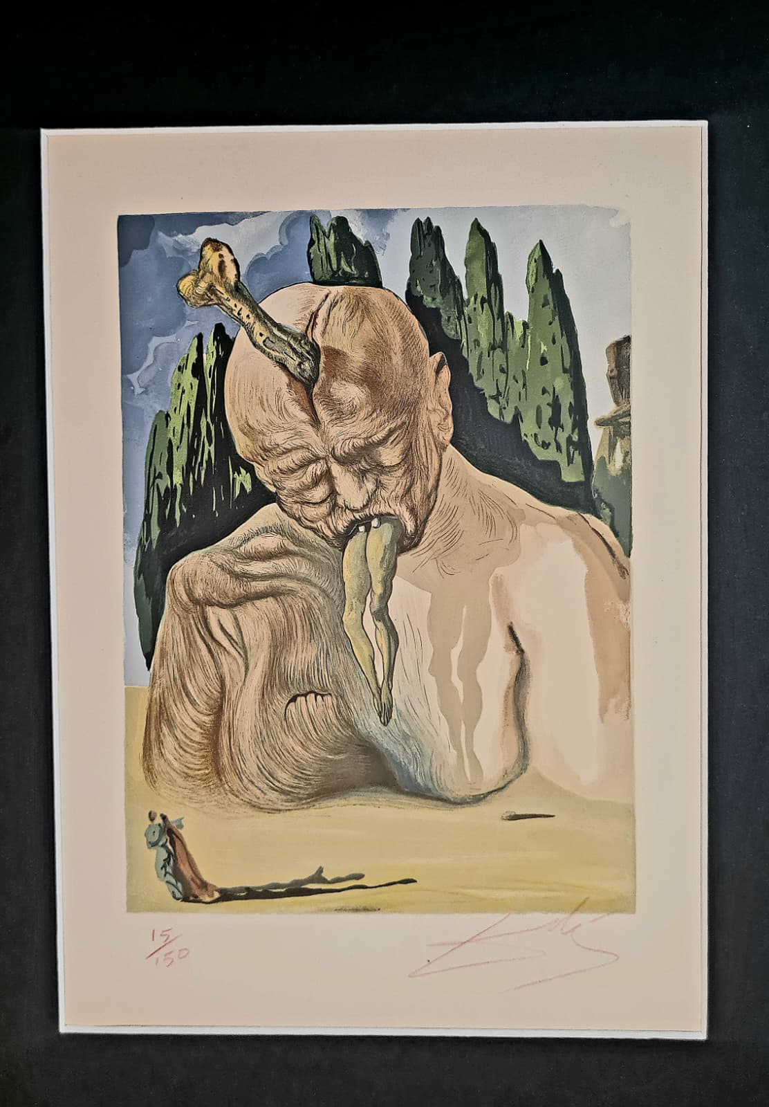 Salvador Dali - La Divina Commedia, Inferno Canto 34 (Lucifero)