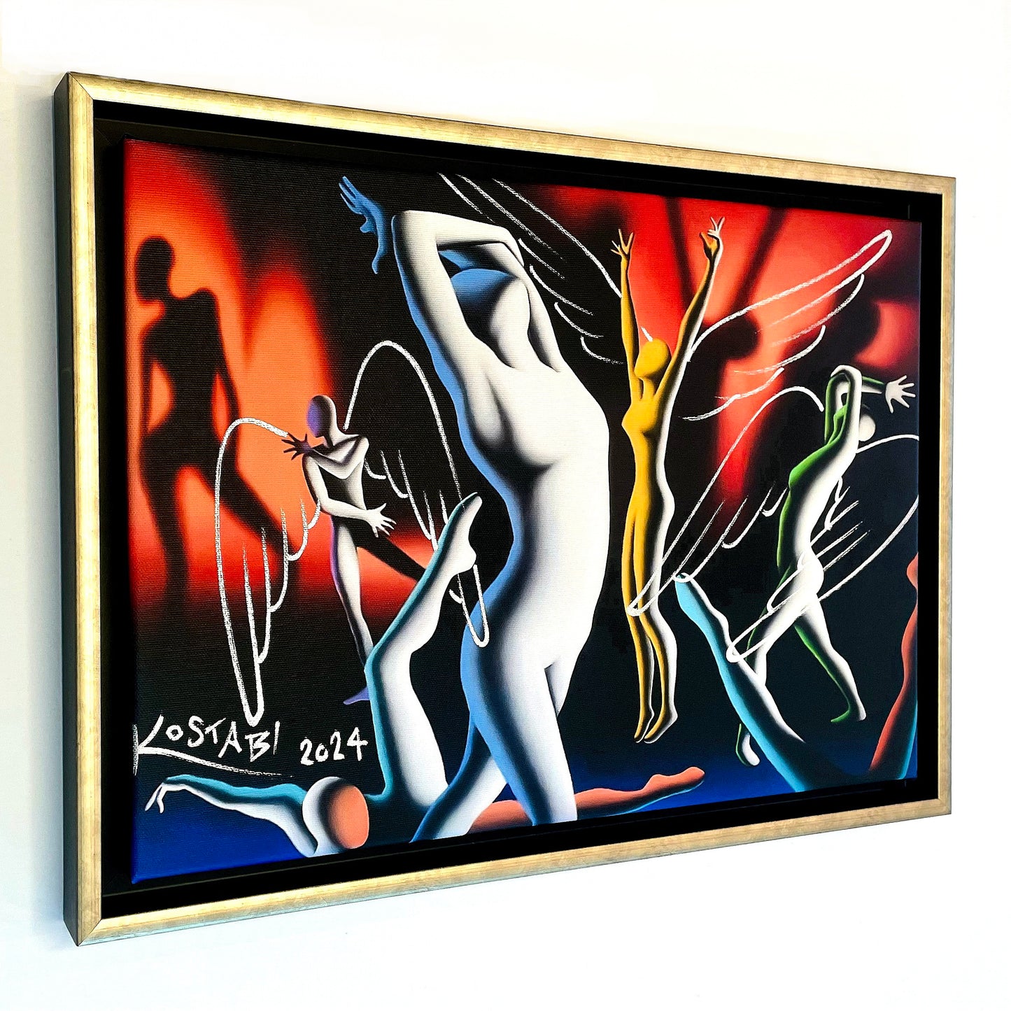 Mark Kostabi - Tecnica mista su tela