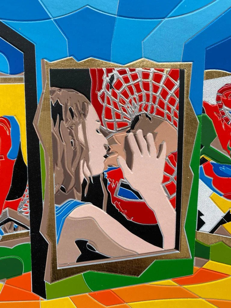 Ugo Nespolo - Up Side Down (Spiderman)
