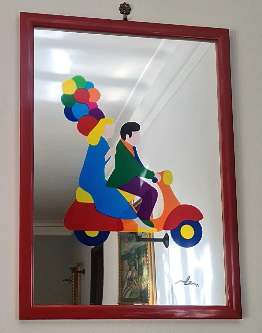 Marco Lodola - Enjoy the ride (plexiglass and mirror)