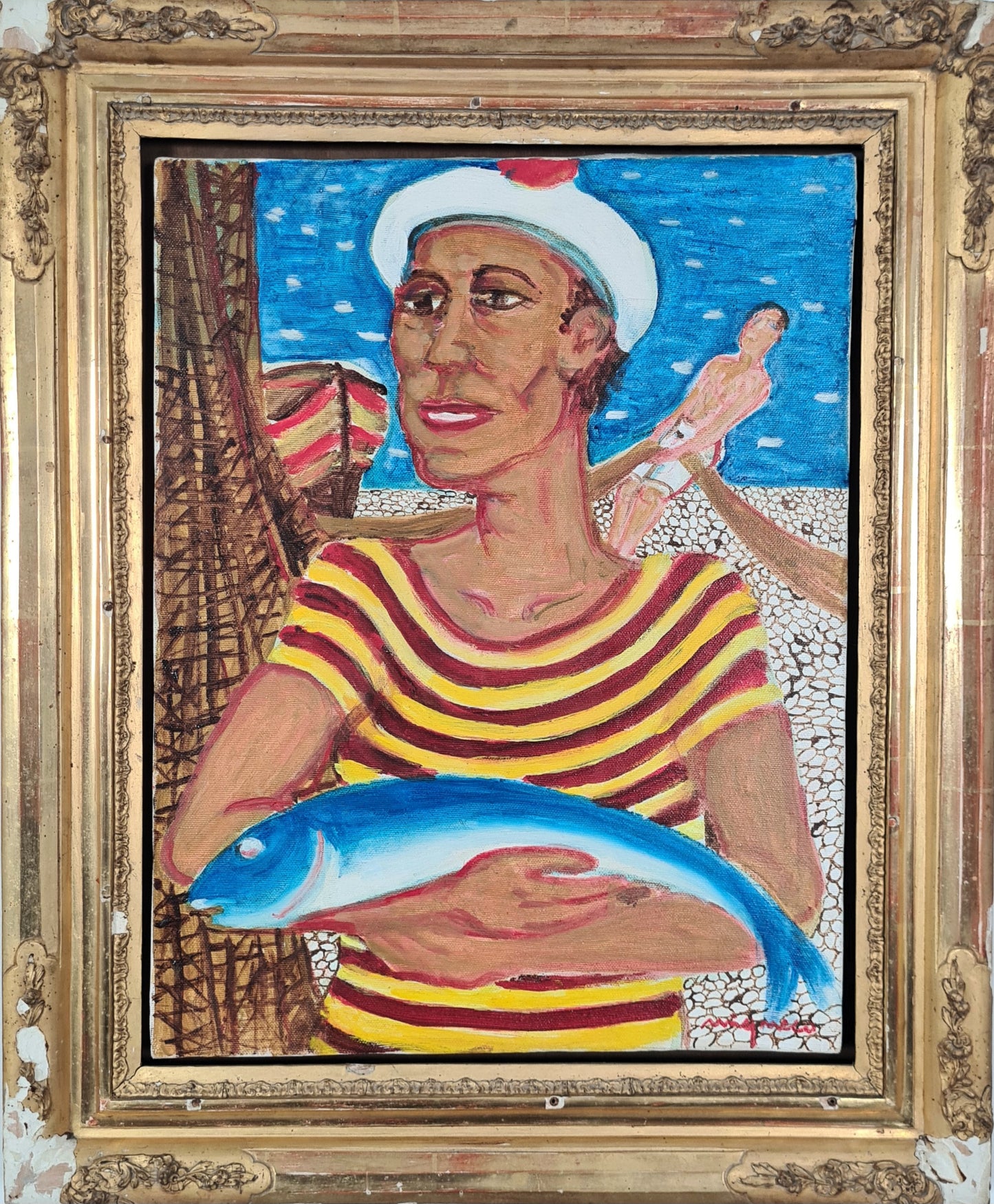 Giuseppe Migneco - Il pescatore , 1988