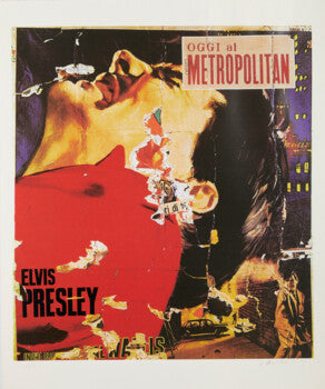 Mimmo Rotella - Elvis Presley