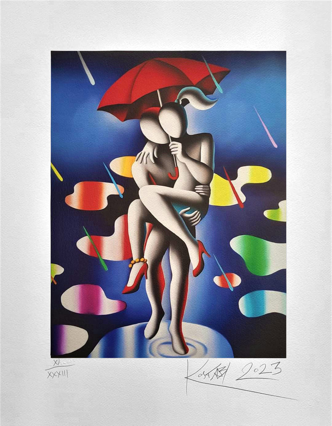 Mark Kostabi - Passion in the rain