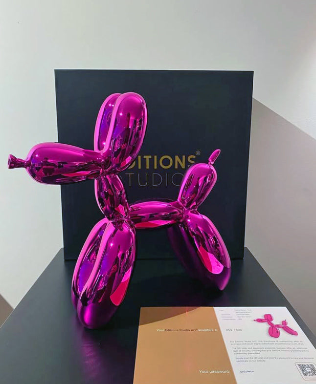 Jeff Koons  - Balloon Dog L Resin (Pink)