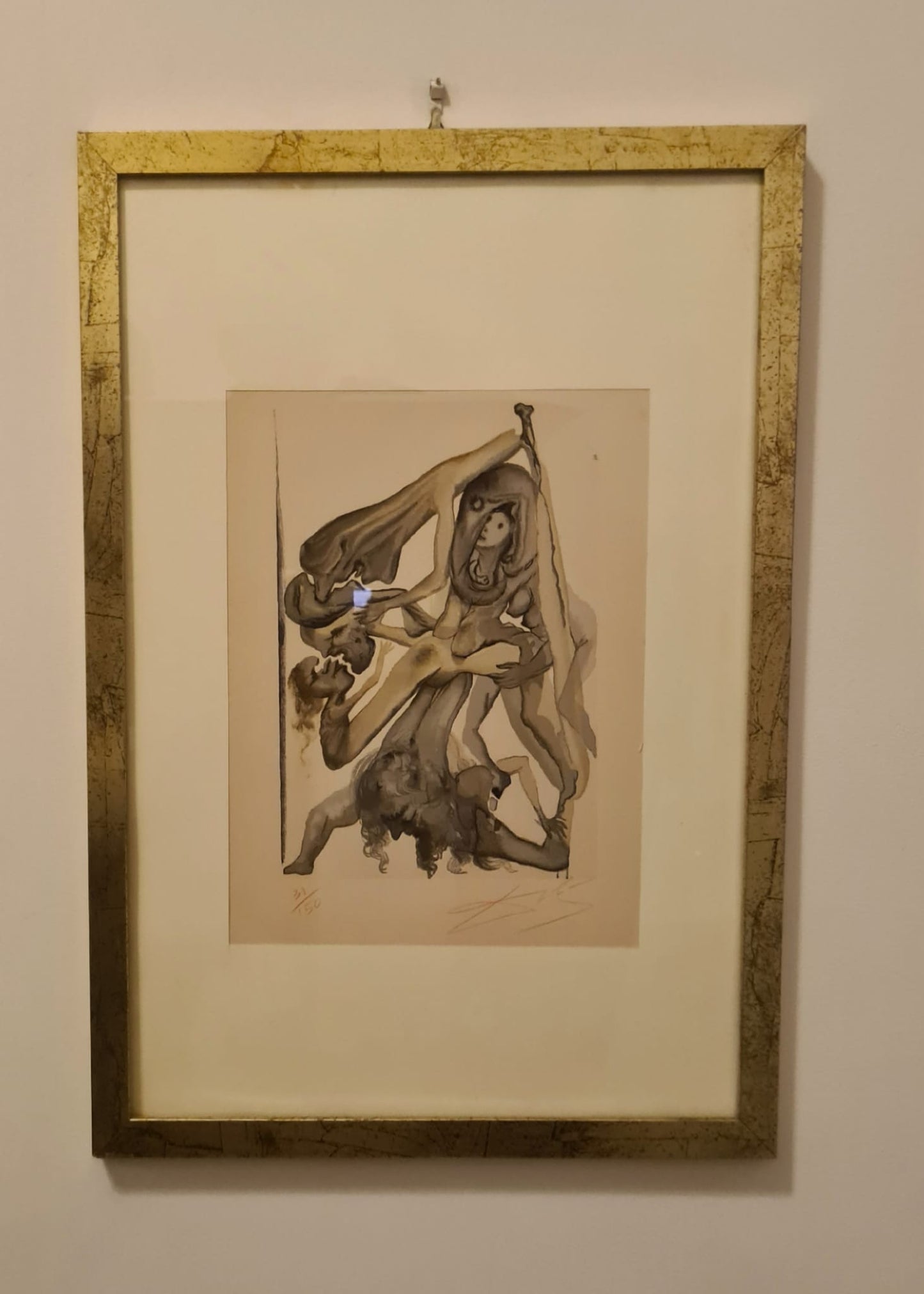 Salvador Dali -  La Divina Commedia, Inferno Canto 34 (Lucifero)