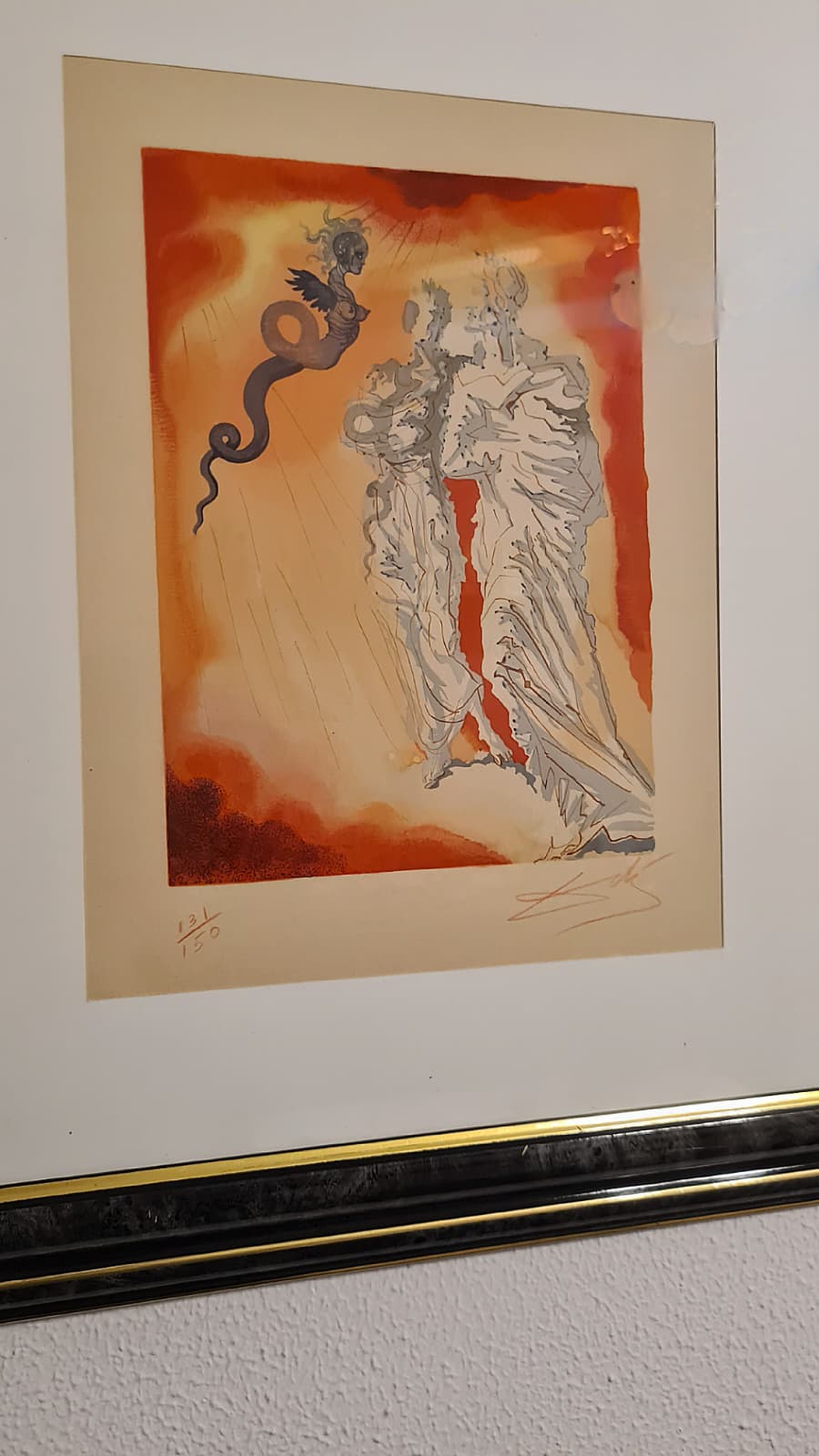 Salvador Dali -  La Divina Commedia, Inferno Canto 34 (Lucifero)
