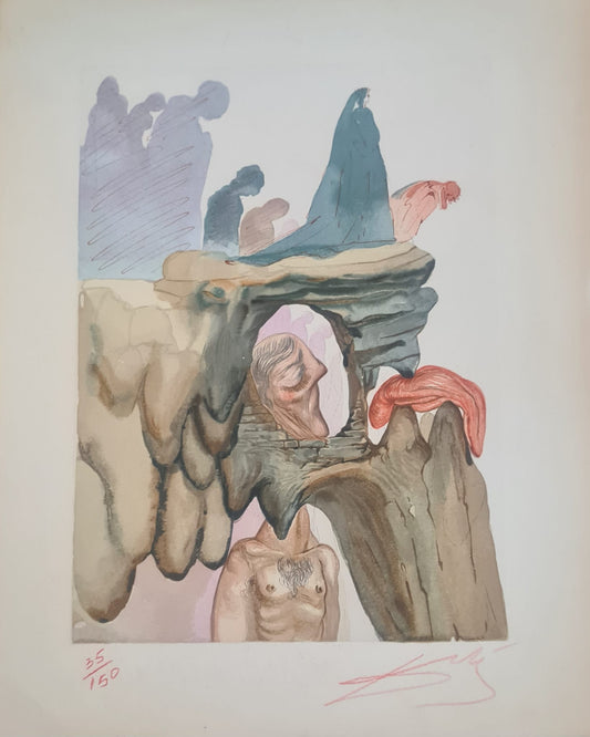 Salvador Dali -  The Divine Comedy, Hell: Canto 20 & 23