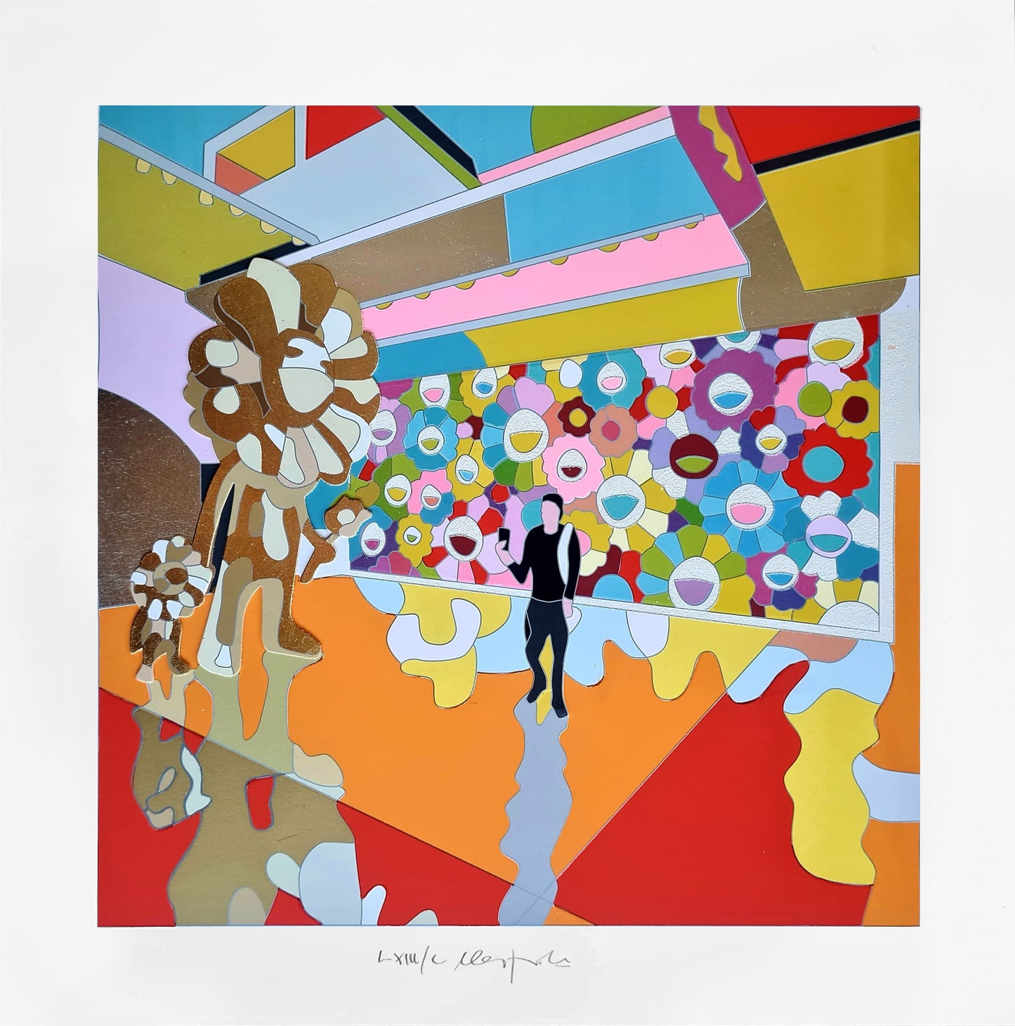 Ugo Nespolo - Only Balloons ( tribute to Takashi Murakami )