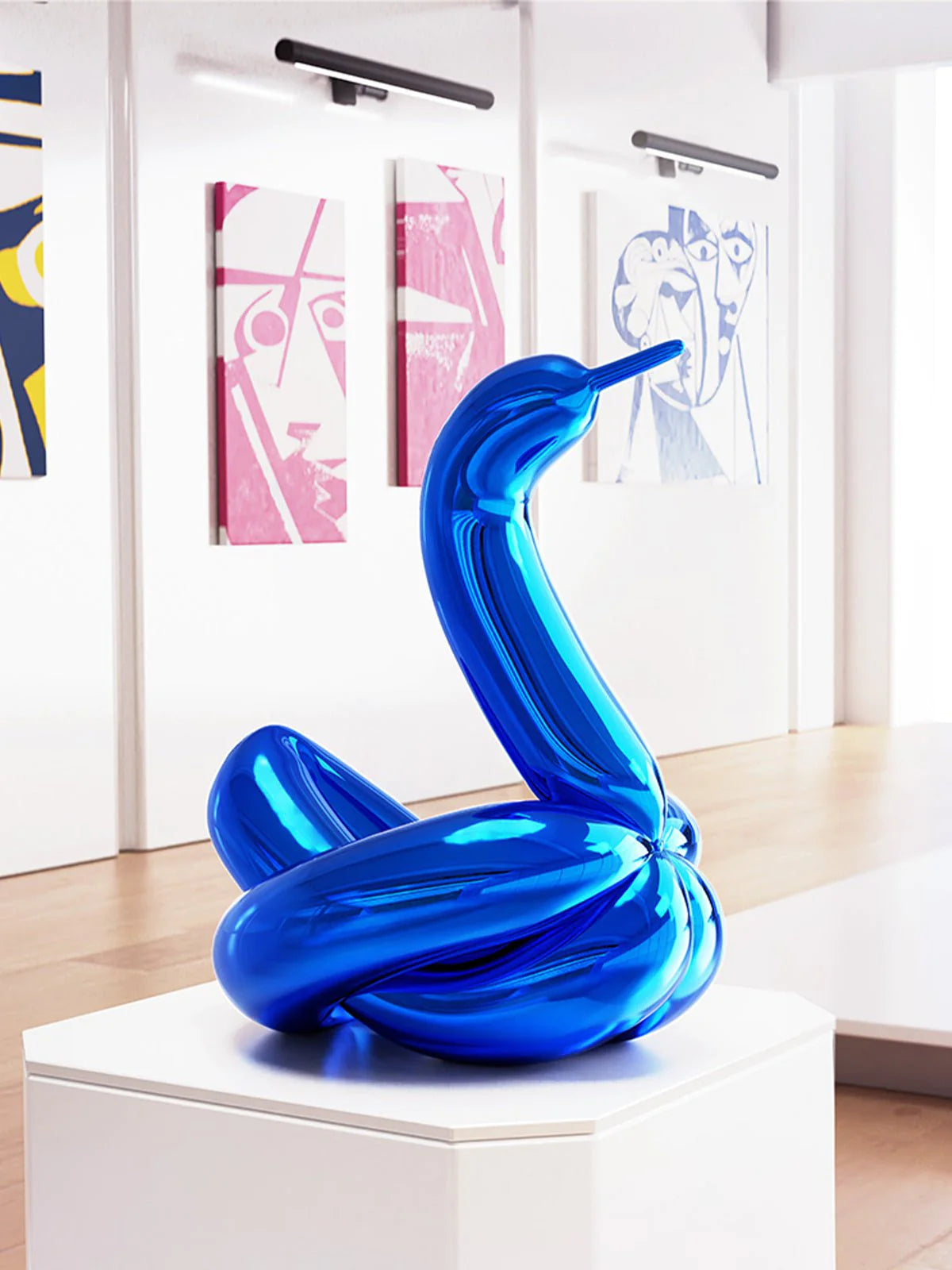 Jeff Koons - Balloon Swan L Resin (Blue)