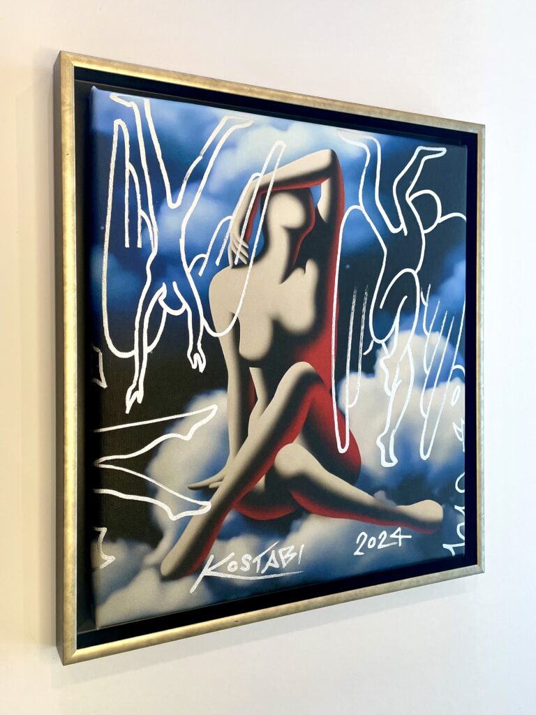 Mark Kostabi - Mixed media on canvas