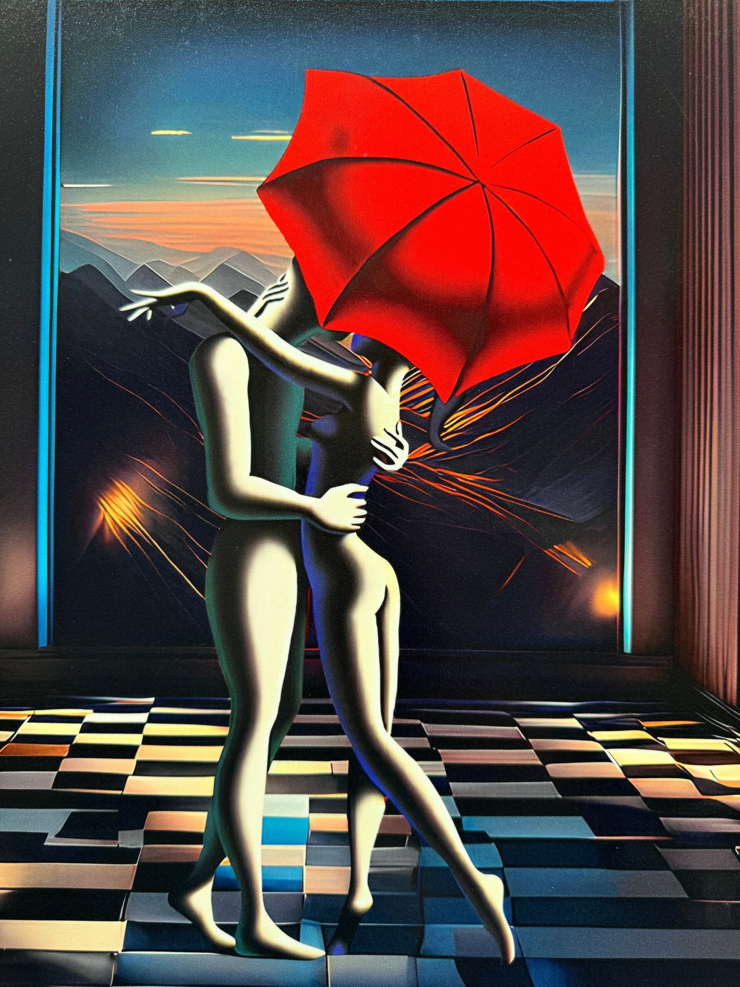 Mark Kostabi - Veil of desire