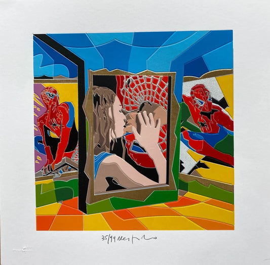 Ugo Nespolo - Up Side Down (Spiderman)