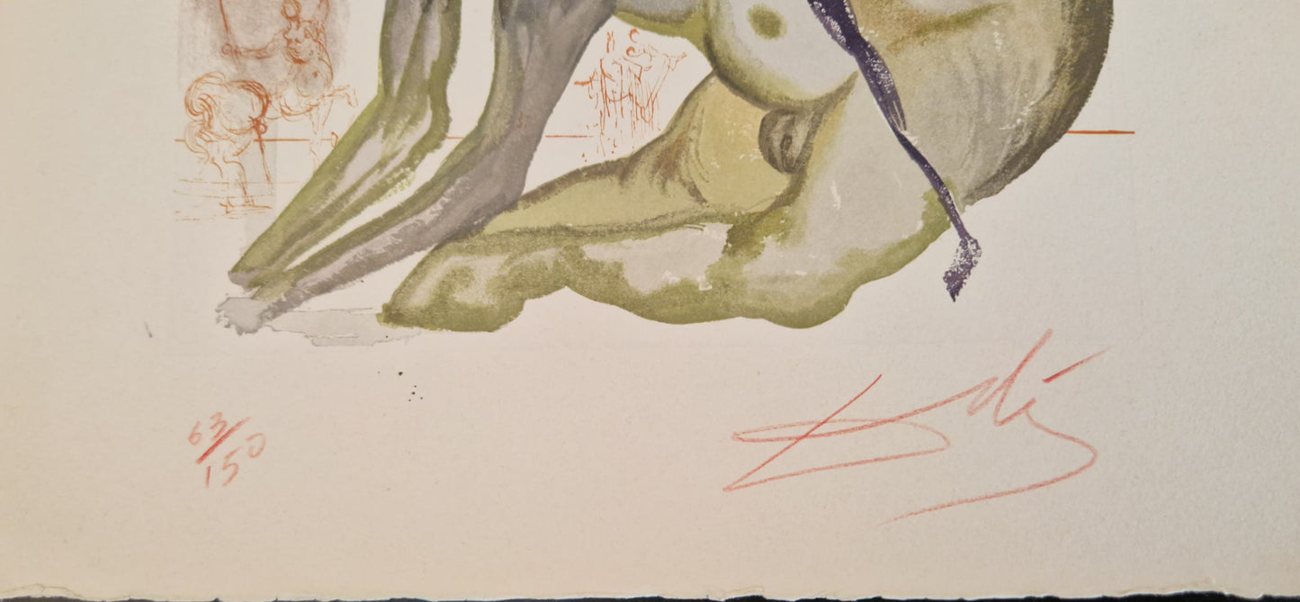 Salvador Dali -  The Divine Comedy, Hell: Canto 12 (The Minotaur )