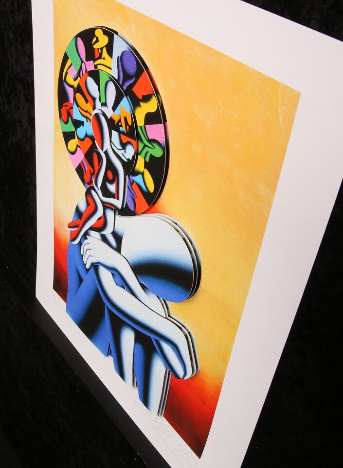 Mark Kostabi - Waiting List (serigrafia in 3D) 